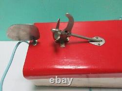 Vintage RICO Battery Operated Wooden Model Boat 1950's Japan (Parts or Repair)