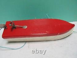 Vintage RICO Battery Operated Wooden Model Boat 1950's Japan (Parts or Repair)