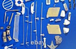 Vintage R/C Model Power Boat Fittings Various Parts WINDSHIELD, RAILS, ANCHOR