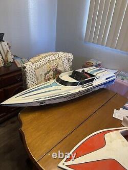 Vintage R/C Prather Products Gasoline Powered Boat 1/4 Scale Fun Cruiser Parts