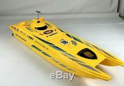 Vintage Racing RC Boat As Is For Parts Receiver 2 Motors
