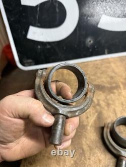 Vintage Rare Marine Nautical Row Boat Ore Locks Swivel Mounts Set Pair Parts USA