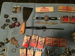 Vintage Rc Engine Motor Parts Miscellaneous Junk Drawer Lot Boat Car Plane Parts