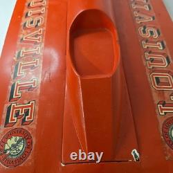 Vintage Red RC Nitro Gas Model Boat With Motor (Parts Or Repair Only)