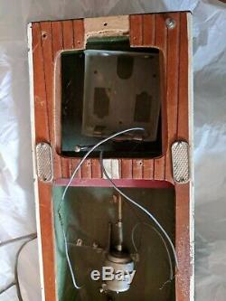 Vintage Remote control RC Wooden ship model parts partial assembly