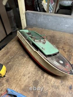 Vintage Retro RC Control Model Kit Toy Pond Race Speed Motor Boat Ship Parts