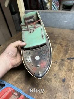 Vintage Retro RC Control Model Kit Toy Pond Race Speed Motor Boat Ship Parts