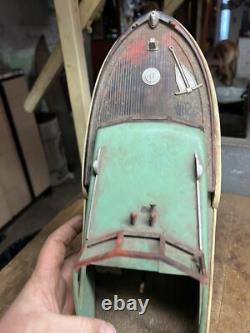 Vintage Retro RC Control Model Kit Toy Pond Race Speed Motor Boat Ship Parts