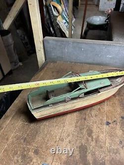 Vintage Retro RC Control Model Kit Toy Pond Race Speed Motor Boat Ship Parts