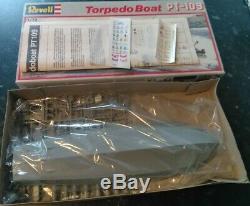 Vintage Revell 172 Patrol Torpedo Boat PT109 Model Ship Kit sealed parts