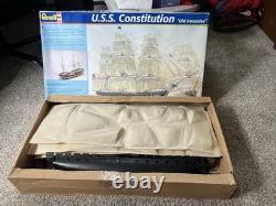 Vintage Revell U. S. S. Constitution Old Ironsides Model Kit with Box & Extras
