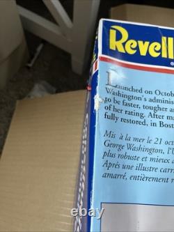 Vintage Revell U. S. S. Constitution Old Ironsides Model Kit with Box & Extras