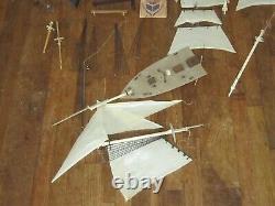 Vintage-Revell-U. S. S. Kearsarge-Ship Model-Parts Lot