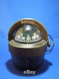 Vintage Ritchie B-51 Lighted Nautical Ship's Compass Small Navigation Maritime