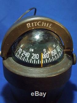 Vintage Ritchie B-51 Lighted Nautical Ship's Compass Small Navigation Maritime
