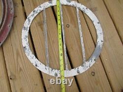 Vintage Round Boat Hatch PARTS Ship Porthole Hatch Cover Frame LYMAN BSMT