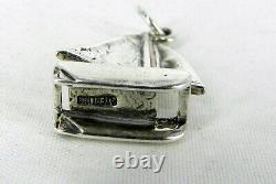 Vintage STERLING SILVER LARGE SAILBOAT BOAT CHARM / PENDANT 2.6 GRAMS