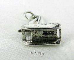 Vintage STERLING SILVER LARGE SAILBOAT BOAT CHARM / PENDANT 2.6 GRAMS