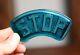 Vintage Stop Light Glass Lens Blue Motorcycle Hot Rod Taillight Accessory