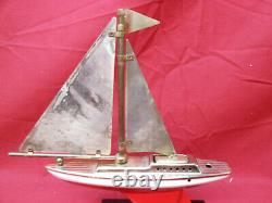 Vintage SWANK Sailboat Table Lighter Nautical/Ship/Boat Parts None Working