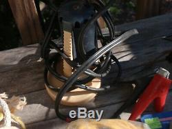 Vintage Sail Or Motor Boat Parts, Rope, Deck Hardware 2 Pumps, Larand, Fender