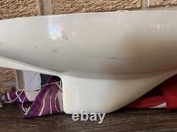 Vintage Saling RC Sail boat Hull As Is For Parts No Returns 19Long X 5 X Wide