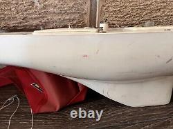 Vintage Saling RC Sail boat Hull As Is For Parts No Returns 19Long X 5 X Wide