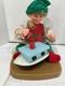 Vintage Santa's Best Christmas Elf Building Boat Animated Animatronic