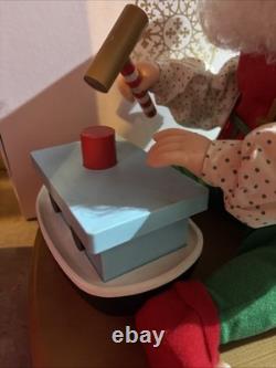 Vintage Santa's Best Christmas Elf Building Boat Animated Collectable 1990's
