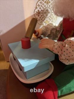 Vintage Santa's Best Christmas Elf Building Boat Animated Collectable 1990's
