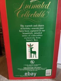 Vintage Santa's Best Christmas Elf Building Boat Animated Collectable 1990's