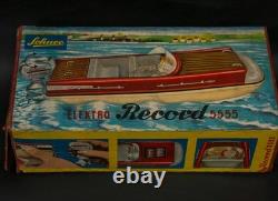 Vintage Schuco Elektro Record 5555 Boat W. Germany For Restoration / Parts