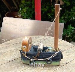 Vintage Scratch Built TUG BOAT Model Meccano Brass Copper Jack Plane Upcycle