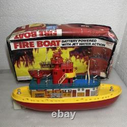 Vintage Sea Fire Boat Battery Operated by Cosmo of Hong Kong AS ISFOR PARTS