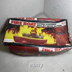 Vintage Sea Fire Boat Battery Operated by Cosmo of Hong Kong AS ISFOR PARTS