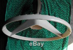 Vintage Sea King white boat steering wheel & pulley hub RARE & in excellent cond