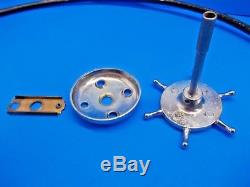Vintage Searchlight /spotlight Base 2 Wire Safety Lt. Sparton Peg Wheel/hardware
