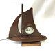 Vintage Sessions Electric Clock Sail Boat As Is For Repair Or Parts