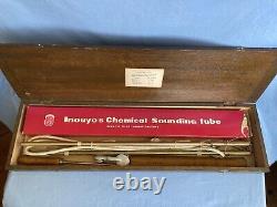 Vintage Ships Boat Sounding Machine Kelvin Type Nautical Parts In Wood Case Rare