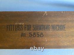 Vintage Ships Boat Sounding Machine Parts Kelvin Type Marine Wood Box