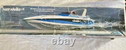 Vintage Shockwave 26 RC Boat in box Parts As Is Remote 2 Battery Packs & Manual