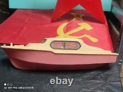 Vintage Speed Boat Kater Norma Toy Orig. Item In Box Soviet Era Cccp Ussr Parts Vintage Speed Boat Kater Norma Toy Orig. Item In Box Soviet Era Cccp Ussr Parts