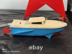 Vintage Speed Boat Kater Norma Toy Orig. Item In Box Soviet Era Cccp Ussr Parts