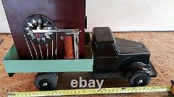 Vintage Speed Boat Toy Model Handmade Wood Metal Large Heavy Parts