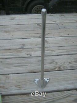 Vintage Stainless Deck Rail Hardware / Parts Wooden Boat