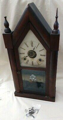 Vintage Steeple Brewster Clock 19.5 tall Boat For Parts or Repair