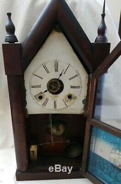 Vintage Steeple Brewster Clock 19.5 tall Boat For Parts or Repair