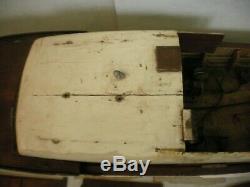 Vintage Sterling 42' CHRIS CRAFT CORVETTE R/C Model Boat with2 Motors Many Parts