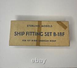 Vintage Sterling Models B-18F Ship Fittings set for American Scout In Box