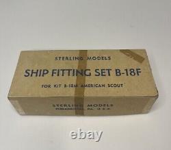 Vintage Sterling Models B-18F Ship Fittings set for American Scout In Box